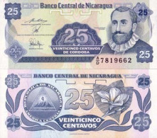 Billet De Banque Nicaragua Pk N° 170 - 25 Centavo - Nicaragua