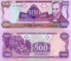 Billet De Collection Nicaragua Pk N° 155 - 500 Cordobas - Nicaragua