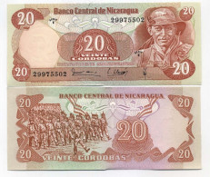 Billet De Collection Nicaragua Pk N° 135 - 20 Cordoba - Nicaragua