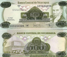 Nicaragua - Pk N° 149 - Billet De Banque De 100000 Sur 500 Cordobas - Nicaragua