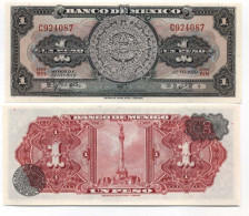 Billet De Collection Mexique Pk N° 59 - 1 Peso - Mexico