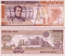 Mexique - Pk N° 88C - Billet De Banque De 5000 Pesos - México