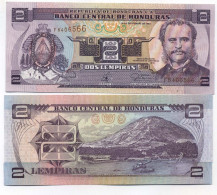 Billet De Banque HONDURAS Pk N° 80 - 2 Lempiras - Honduras