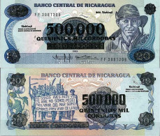 Nicaragua - Pk N° 163 - Billet De Banque De 500000 Sur 20 Cordobas - Nicaragua