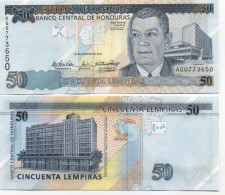 Billet De Collection Honduras Pk N° 88 - 50 Lempiras - Honduras