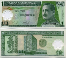 Billets De Banque Guatemala Pk N° 115 - 1 Quetzal - Guatemala