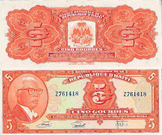 Billet De Banque Collection Haiti - PK N° 212 - 5 Gourde - Haiti