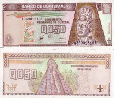 Billets Collection Guatemala Pk N° 98 - 0,5 Quetzal - Guatemala