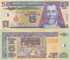 Billets De Banque Guatemala Pk N° 116 - 5 Quetzal - Guatemala