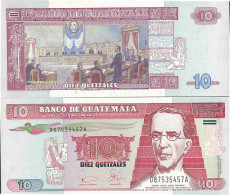 Billets De Collection Guatemala Pk N° 107 - 10 Quetzal - Guatemala