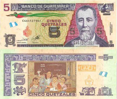 Billet De Banque Collection Guatemala - W N° 122 - 5 Quetzal - Guatemala
