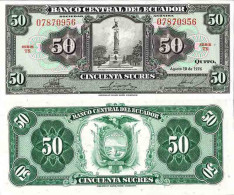 Billet De Banque Collection Equateur - PK N° 104 - 50 Sucres - Equateur