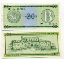 Billets Banque Cuba Pk N°  9 - 20 Pesos - Kuba