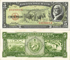 Billet De Banque Collection Cuba - PK N° 91 - 5 Pesos - Kuba