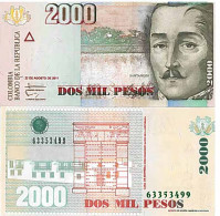 Billet De Banque Collection Colombie - PK N° 457 - 2000 Pesos - Colombie