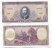 Billets Banque Chili Pk N° 136 - 1 Escudo - Chile