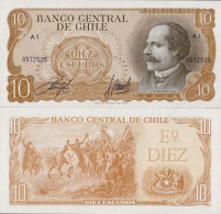 Billets De Banque Chili Pk N° 143 - 10 Escudos - Chili