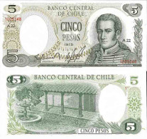 Billet De Banque Collection Chili - PK N° 149 - 5 Pesos - Chile