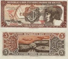 Billet De Collection Bresil Pk N° 166 - 5 Cruzeiros - Brazilië