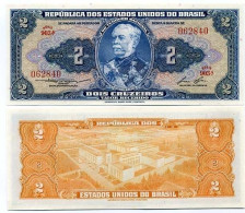 Billet De Collection Bresil Pk N° 151 - 2 Cruzeiros - Brazilië