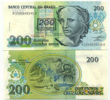 Billets Collection Bresil Pk N° 225 - 200 Cruzados - Brasile