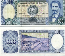 Billets Collection Bolivie Pk N° 166 - 500 Pesos - Bolivië