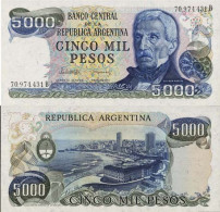 Billets Banque Argentine Pk N° 305 - 5000 Pesos - Argentine