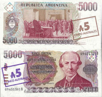 Billet De Banque Collection Argentine - PK N° 321 - 5 Australes - Argentine