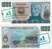 Billet De Banque Collection Argentine - PK N° 320 - 1 Australes - Argentine
