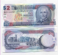 Billet De Collection BARBADE Pk N° 66 - 2 Dollars - Barbades