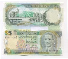 Billet De Banque Barbade Pk N° 67 - 5 Dollars - Barbados (Barbuda)