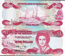 Billet De Banque Collection Bahamas - PK N° 44 - 3 Dollars - Bahama's