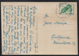 Triest B, 1952, Picture Postcard, Franked With 10 Din, From Portorož - Marcophilie