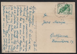 Triest B, 1952, Picture Postcard, Franked With 10 Din, From Portorož - Marcofilía