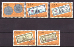 Cuba 2080 T/m 2084 Used Money (1975) - Gebruikt