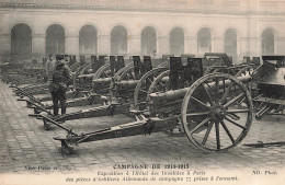 FRANCE - Paris - Exposition à L'hôtel Des Invalides Des Pièces D'artillerie Allemande - Carte Postale Ancienne - Expositions