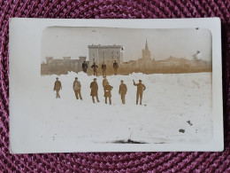 Beaucaire, Carte Photo Du Rhone Gelé En 1929  , Bataille De Boule De Neige - Beaucaire