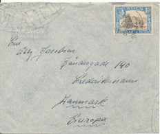 Aden Cover Sent To Denmark 13-6-1950 Single Franked - Aden (1854-1963)