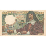 France, 100 Francs, Descartes, 1944, E.88, SPL+, Fayette:27.5, KM:101a - 100 F 1939-1942 ''Sully''