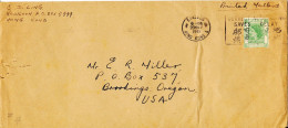 Hong Kong Cover Printed Matter Sent To USA 26-5-1961 Single Franked - Lettres & Documents