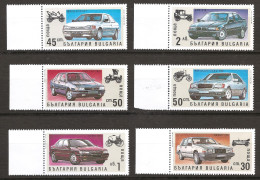 Bulgarie Bulgaria 1992 N° 3433 / 8 ** Voitures Anciennes, Volvo 740, Ford Escort, Fiat Croma, Mercedes Benz, Peugeot BMW - Nuovi