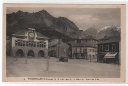 CPSM 06 : 4 - ROQUEBILLIERE-Nouveau - Place De L'Hôtel De Ville - Ed. Passeron, Tabacs - 1937 - Roquebilliere