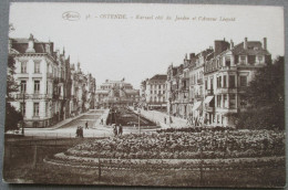 BELGIUM BELGIQUE OSTENDE OOSTENDE KURSAAL SPA LEOPOLD ST GARDENS POSTKAART POSTCARD CARTE POSTALE POSTKARTE CARTOLINA - Avenues, Boulevards