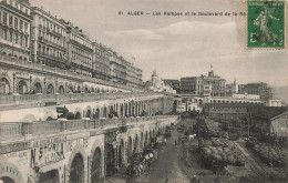 ALGÉRIE - Alger - Les Rampes Et Le Boulevard De La République - Carte Postale Ancienne - Alger