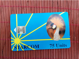 Phonecard STARCOM 75 UNITS  USED RARE - Uganda