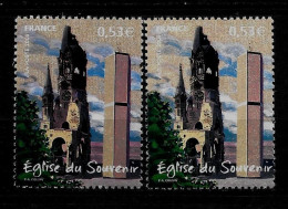 Année 2005 : Y. & T. N° 3811 ** Fond Gris Et Fond Ocre Entre Les 2 Timbres - Unused Stamps