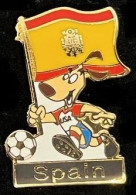 USA 94 - WORLD CUP - SOCCER - COUPE DU MONDE DE FOOTBALL - FOOT - MASCOTTE - CHIEN - DOG - SPAIN - ESPAGNE  - (ROSE) - Football