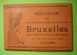 CARNET 10 CARTES - SOUVENIR DE BRUXELLES - Série 1 - Loten, Series, Verzamelingen