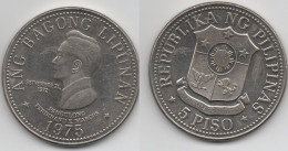+ PHILIPPINES +  5 PISO 1975 + - Philippinen