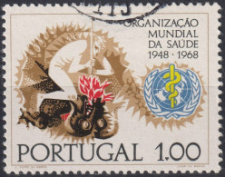 1968 Portugal ° Mi:PT 1057, Sn:PT 1025, Yt:PT 1038, Man Slays Dragon, Mann Tötet Drache - Usado